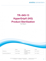 HyperGrip Sterilization Test Report